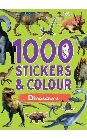 1000 Stickers & Colouring Dinosaurs - 9780655231653 - Jedko Games - The Little Lost Bookshop