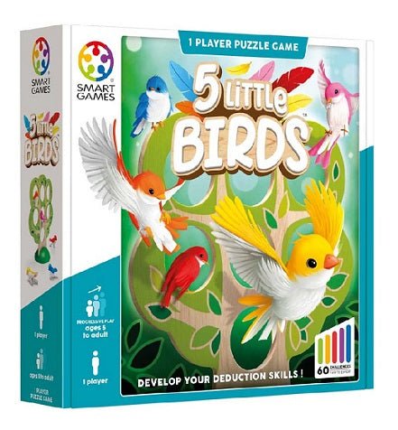 5 Little Birds Puzzle - 5414301525639 - Jedko Games - The Little Lost Bookshop