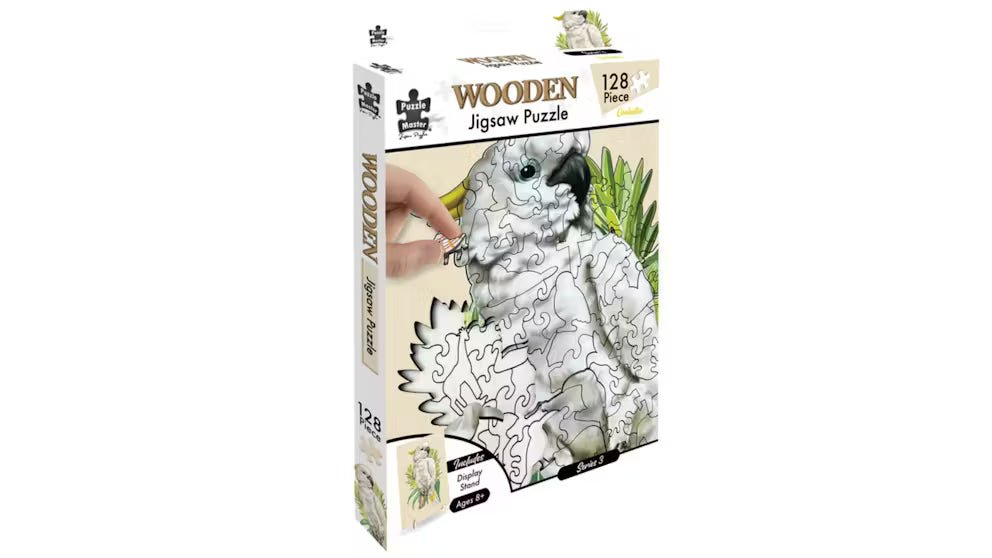Wooden Cockatoo Jigsaw Puzzle 133pc