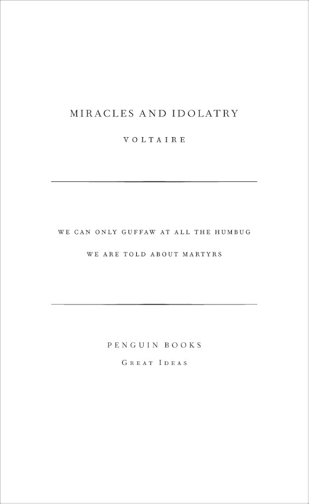 Great Ideas Miracles and Idolatry cover image