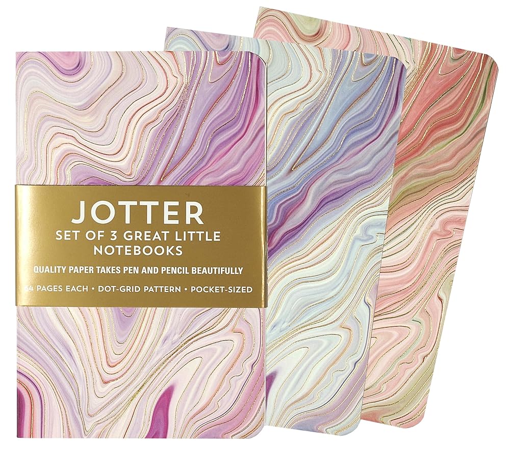 Agate Jotter Notebooks (set of 3) - Updated with smyth-sewn binding! cover image
