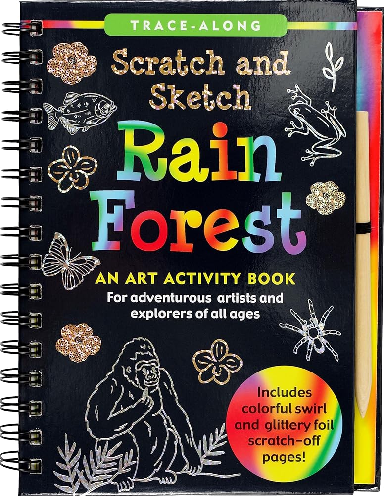 Scratch & Sketch Rain Forest (Trace Along) cover image
