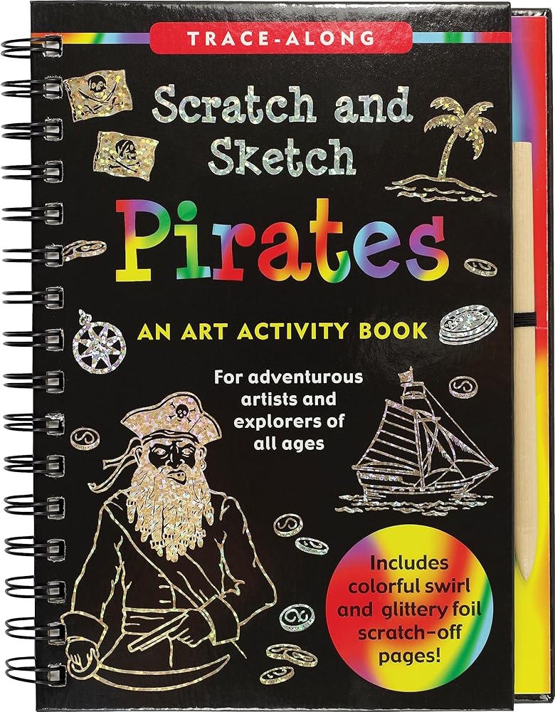 Scratch & Sketch Pirates (Trace Along) cover image