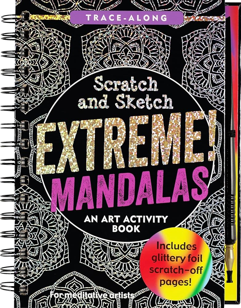 Scratch & Sketch Extreme Mandalas (Trace Along) (Scratch and Sketch Trace-Along) cover image