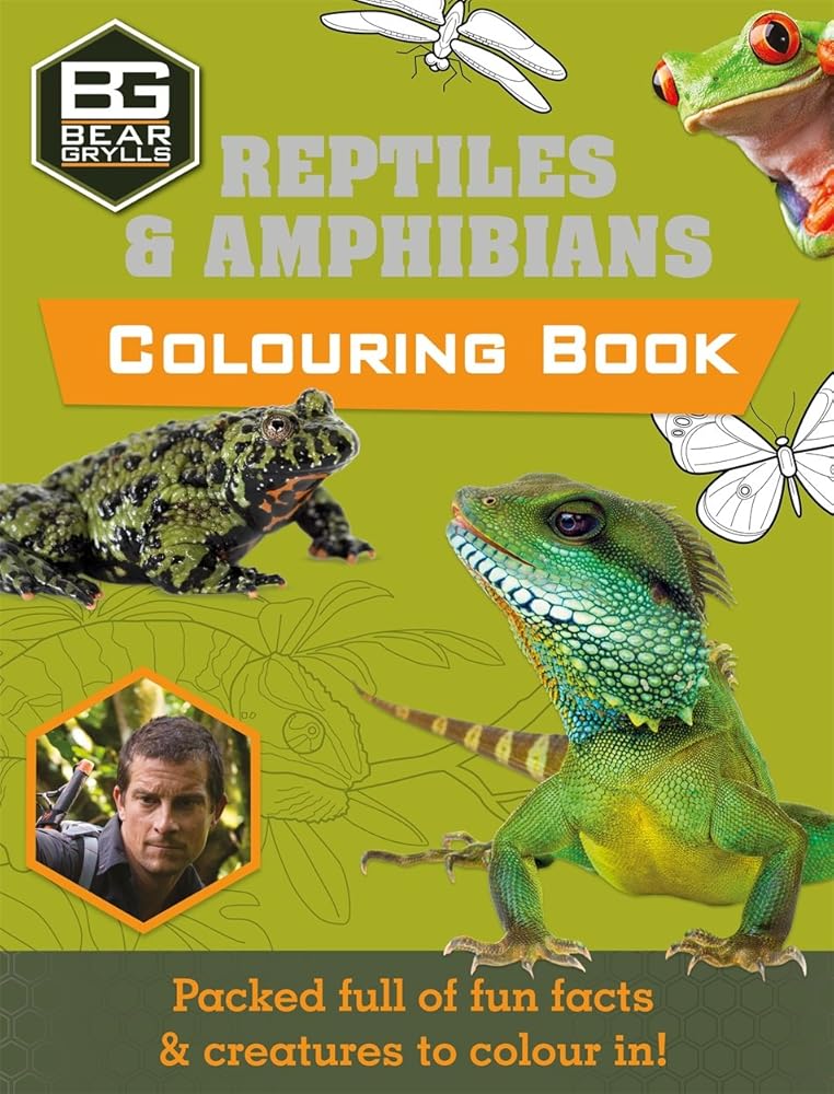 Bear Grylls Colouring Books: Reptiles (Bear Grylls Activity) cover image