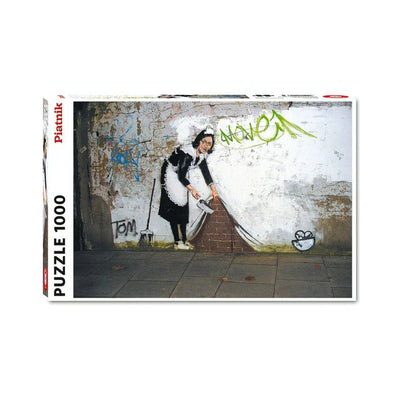 Banksy: The Maid (1000pc) - 9001890554247 - Jedko Games - The Little Lost Bookshop