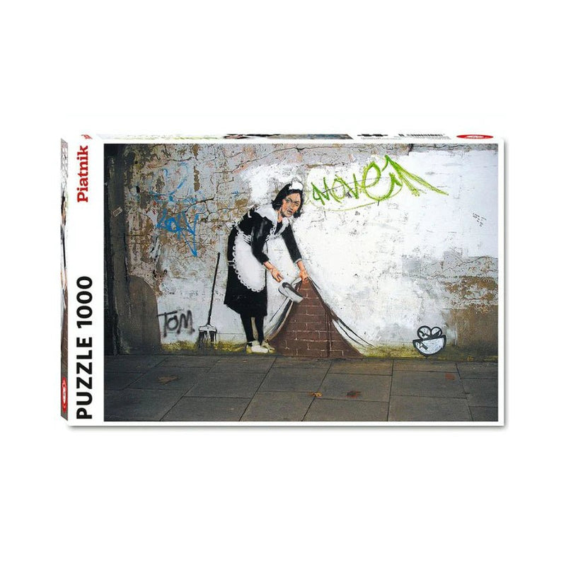 Banksy: The Maid (1000pc) - 9001890554247 - Jedko Games - The Little Lost Bookshop