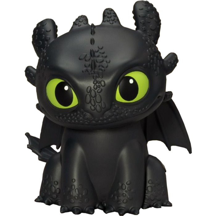 How to Train Your Dragon - Toothless Palm Size Vinyl Functional Figurine 4.5" Vinyl Piggy Bank