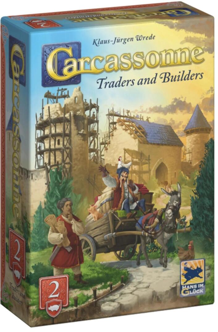 Carcassonne Expansion 2 - Traders and Builders (2025 Redesign) - 3558380131687 - Board Game - Hans im Gluck - The Little Lost Bookshop