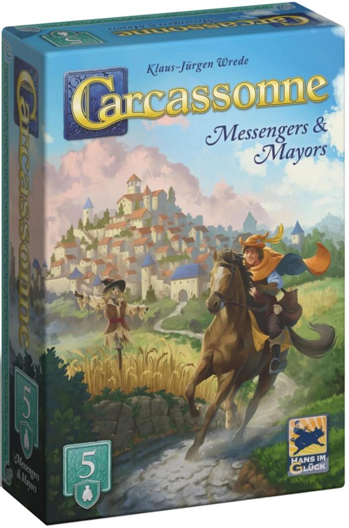Carcassonne Expansion 5 - Messengers and Mayors (2025 Redesign) - 3558380131717 - Board Game - Hans im Gluck - The Little Lost Bookshop