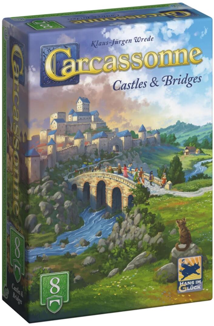 Carcassonne Expansion 8 - Castles and Bridges (2025 Redesign) - 3558380131731 - Board Game - Hans im Gluck - The Little Lost Bookshop