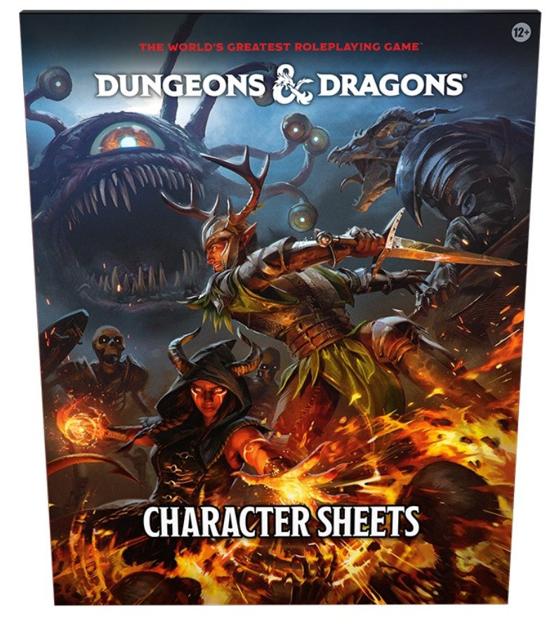 D&D Dungeons & Dragons Character Sheets (2024) - 9780786969807 - Wizards of the Coast - Wizards of the Coast - The Little Lost Bookshop