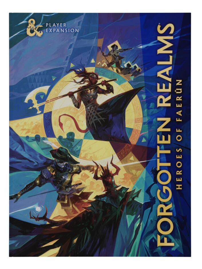 D&D Forgotten Realms Heroes of Faerun Player Expansion Hardcover Alternative Cover - 195166293431 - D&D - The Little Lost Bookshop