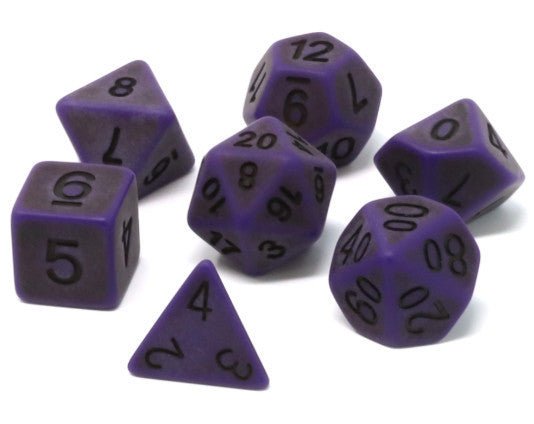 Die Hard Dice Polymer RPG Polyhedral Set - Nether Ancient - 689355108922 - Dice - Die Hard Dice - The Little Lost Bookshop