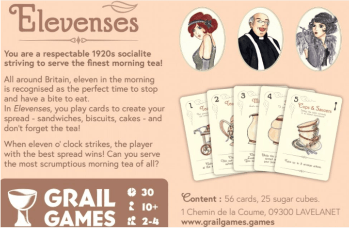 Elevenses - 3760372236038 - Grail Games - Board Games - The Little Lost Bookshop