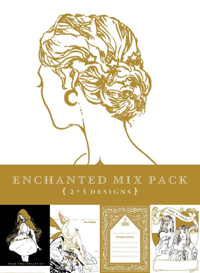Enchanted Mix Pack Bookplates - 10 pack - 712221236754 - Bookplate - Fleur & Fable - The Little Lost Bookshop