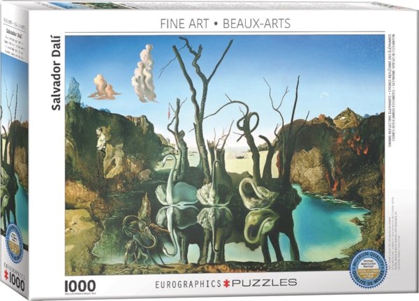 Eurographics Puzzles Salvador Dahli Swans Reflecting Elephants - 628136608466 - The Little Lost Bookshop - The Little Lost Bookshop