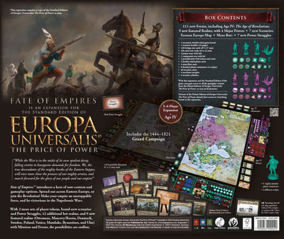 Eurpoa Universalis: The Price of Power (Fate of Empires Expansion) - 7090056900020 - Game - Game - The Little Lost Bookshop