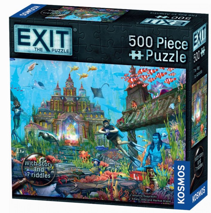 Exit: The Key to Atlantis (500pc) - 5060282511828 - Game - The Little Lost Bookshop