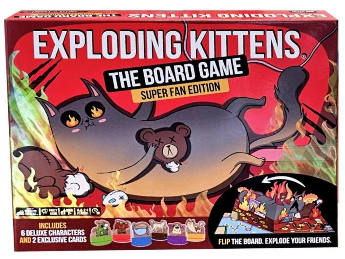 Exploding Kittens The Board Game Super Fan Edition - 810171410139 - Game - Exploding Kittens - The Little Lost Bookshop