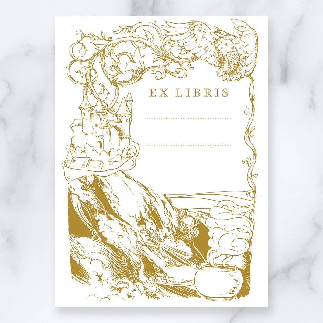 Fantasy Mix Pack Bookplates - 10 pack - 739601495990 - Bookplate - Fleur & Fable - The Little Lost Bookshop