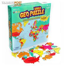 GeoPuzzle: The World - 850818001061 - Game - The Little Lost Bookshop
