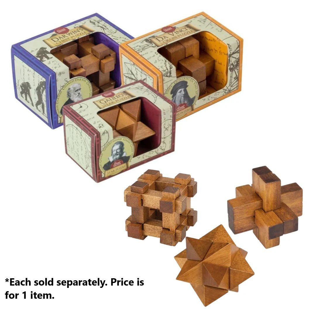 Great Minds Wooden Puzzle (Assorted) - 5060506530857 - Jedko Games - The Little Lost Bookshop