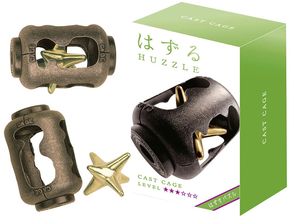Hanayama Huzzle (Cast Cage Level 3) - 779090900070 - Puzzle - Hanayama - The Little Lost Bookshop