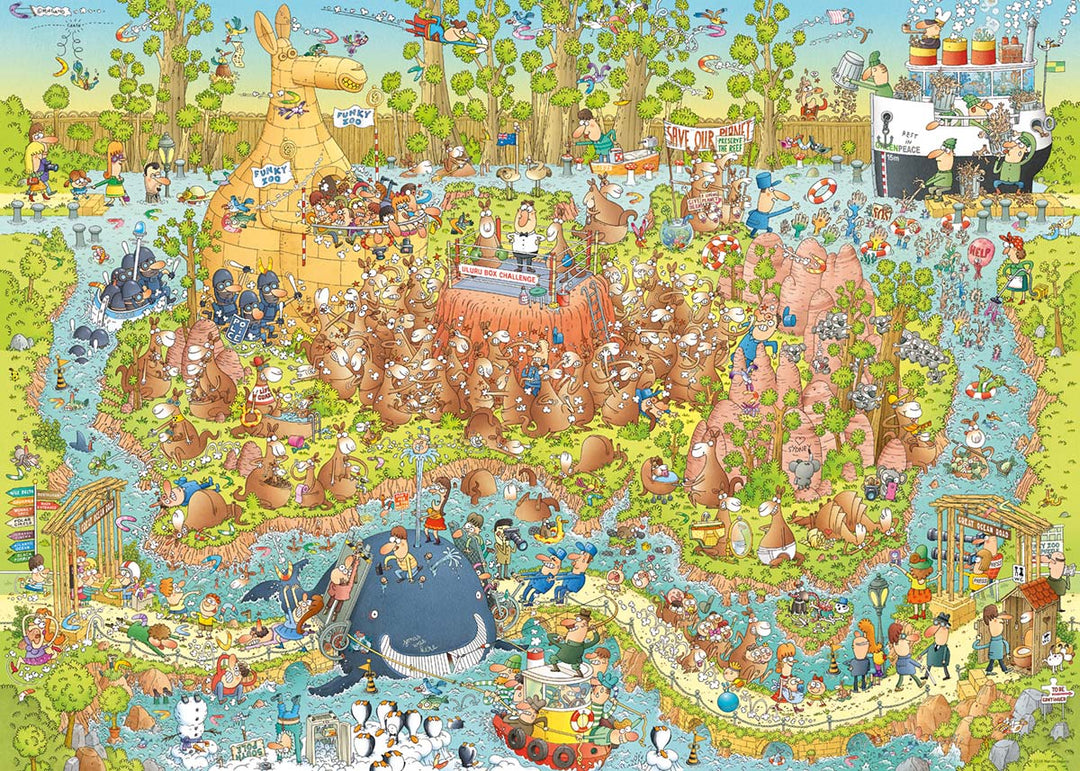 HEYE Funky Zoo 1000pc Jigsaw - 4001689298708 - Jedko Games - The Little Lost Bookshop