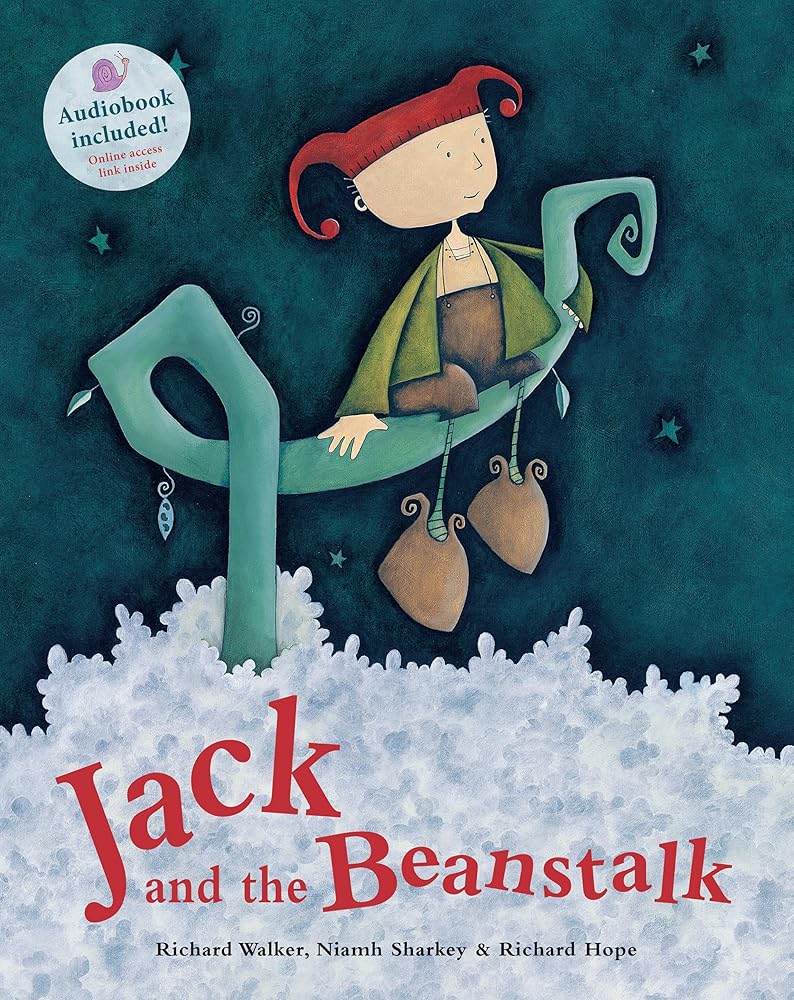 Jack and the Beanstalk: Includes Audiobook - 9781782854166 - Richard Walker, Niamh Sharkey, Richard Hope - Barefoot Books - The Little Lost Bookshop