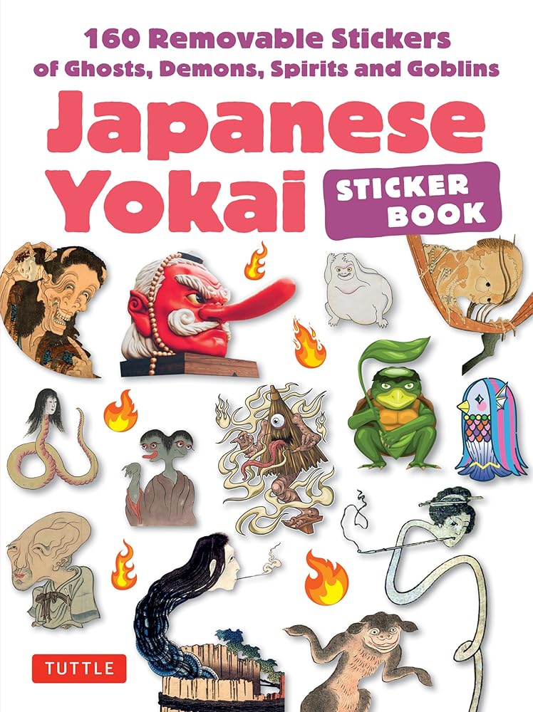 Japanese Yokai Sticker Book: 160 Removable Stickers of Ghosts, Demons, Monsters, Spirits and Goblins - 9780804858274 - Tuttle Studio - Tuttle Publishing - The Little Lost Bookshop