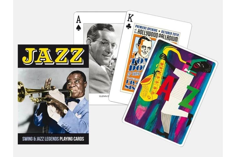 Jazz Playing Cards - 9001890164514 - Jedko Games - The Little Lost Bookshop