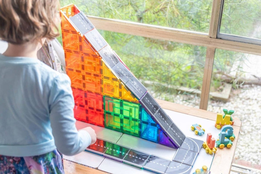 Learn & Grow Magnetic Tile Topper - Road Pack (40 Piece) - LAGT - TOPPER - ROAD - PACK - Learn and Grow Toys - The Little Lost Bookshop