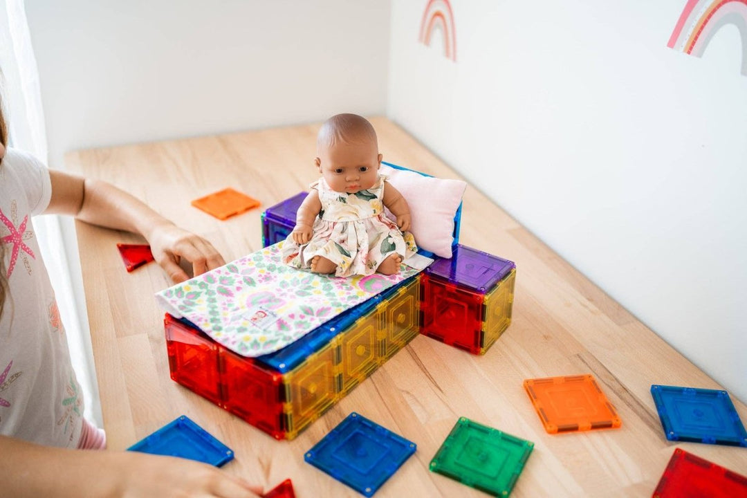 Learn & Grow Magnetic Tiles - 110 piece set - New Design - Learn and Grow Toys - The Little Lost Bookshop