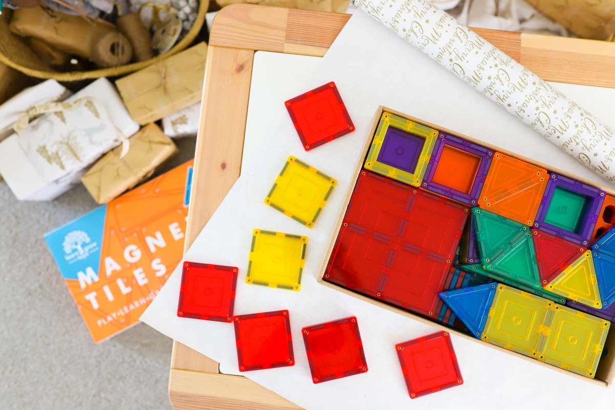Learn & Grow Magnetic Tiles - 110 piece set - New Design - Learn and Grow Toys - The Little Lost Bookshop