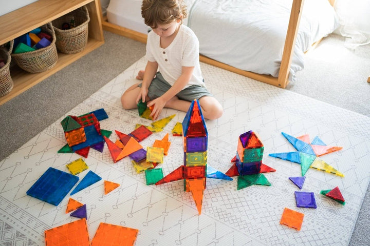 Learn & Grow Magnetic Tiles - 110 piece set - New Design - Learn and Grow Toys - The Little Lost Bookshop