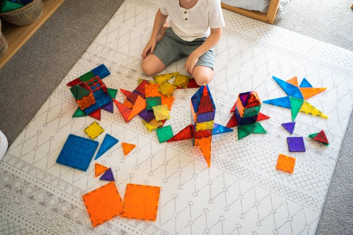 Learn & Grow Magnetic Tiles - 64 piece set - New Design - MT - 64PC - S - Learn and Grow Toys - The Little Lost Bookshop