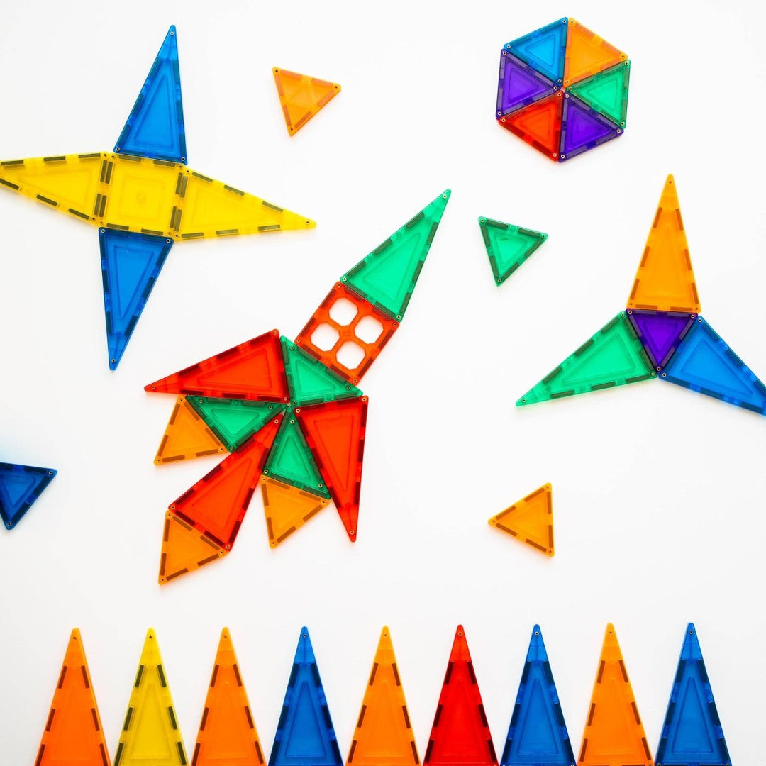 Learn & Grow Magnetic Tiles - 64 piece set - New Design - MT - 64PC - S - Learn and Grow Toys - The Little Lost Bookshop