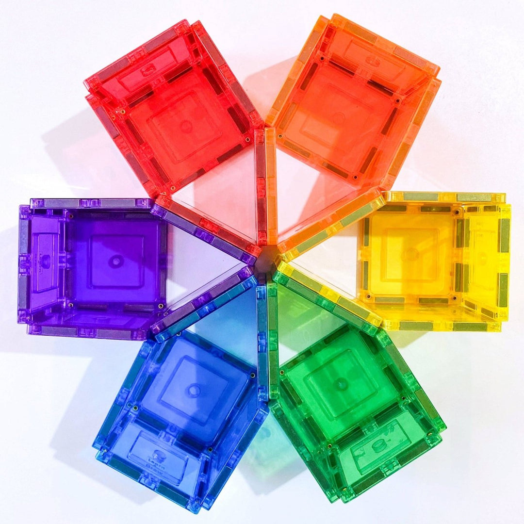 Learn & Grow Magnetic Tiles - Small Square Pack (36 piece) - LAGT_36PC_SML_SQ_PACK - Learn and Grow Toys - The Little Lost Bookshop