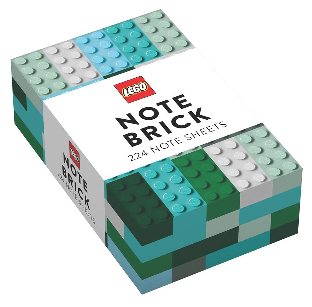 LEGO® Note Brick (Blue - Green) - 9781452179698 - LEGO - Chronicle Books - The Little Lost Bookshop