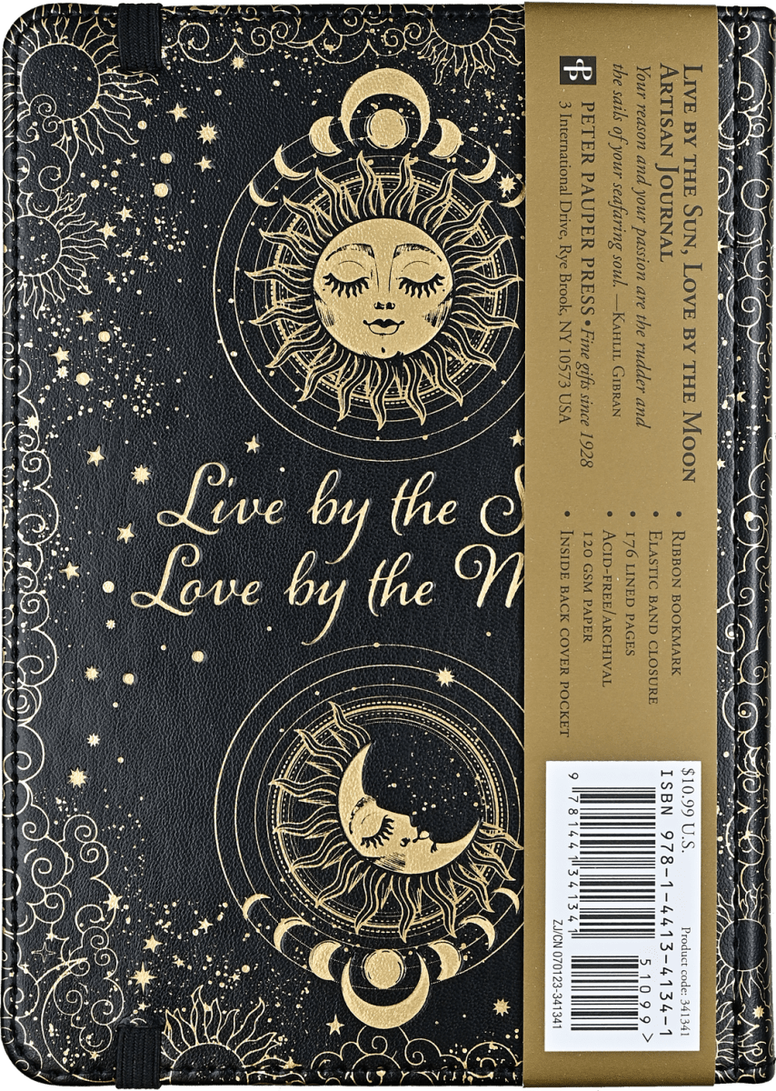 Live by the Sun, Love by the Moon Journal (small) - 9781441341341 - Peter Pauper Press - The Little Lost Bookshop