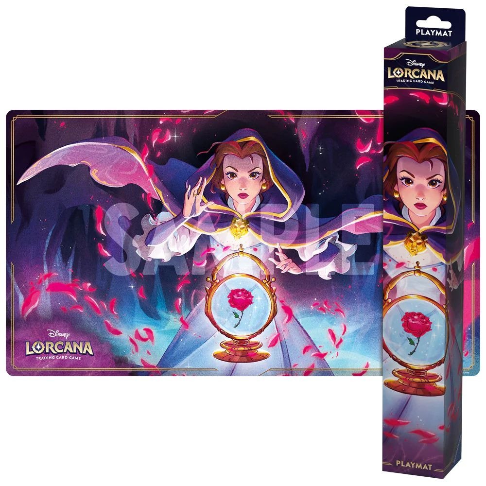 Lorcana Shimmering Skies Playmat Belle - 4050368984098 - Disney Editions - The Little Lost Bookshop