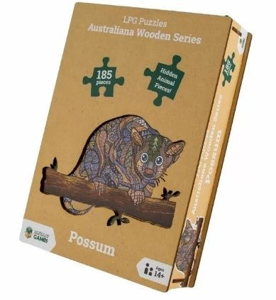 LPG Wooden Puzzle Possum - 742033922910 - The Little Lost Bookshop - The Little Lost Bookshop