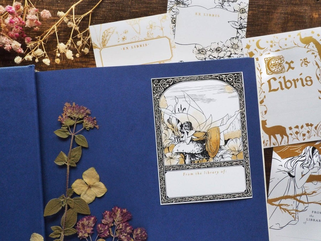 Midsummer Mixed Bookplates - 10 pack - 739601496065 - Bookplate - Fleur & Fable - The Little Lost Bookshop