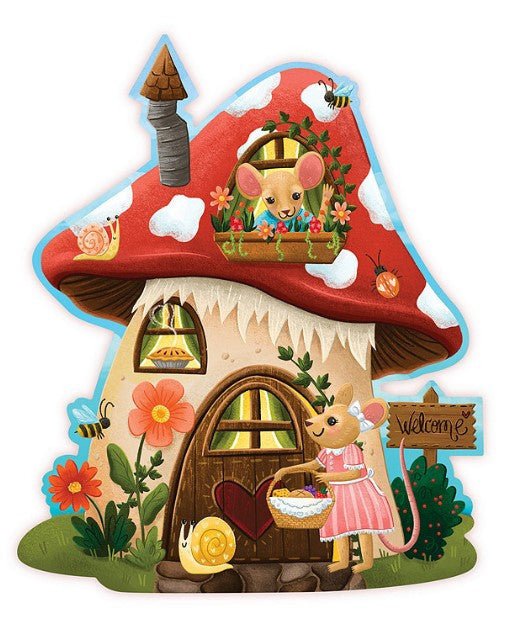 Mouse House Floor Puzzle - 195130413186 - Game - The Little Lost Bookshop