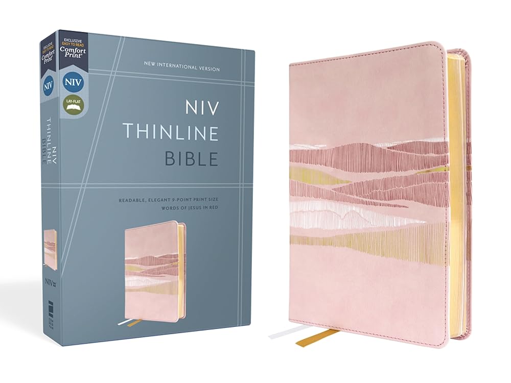 NIV, Thinline Bible, Leathersoft, Pink, Red Letter, Comfort Print - 9780310462125 - Zondervan - Zondervan - The Little Lost Bookshop