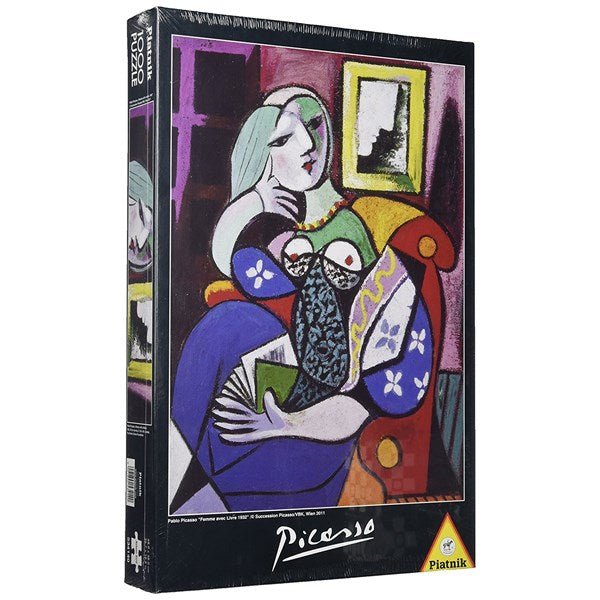 Piatnik Puzzle Picasso Woman With A Book - 9001890534140 - The Little Lost Bookshop - The Little Lost Bookshop