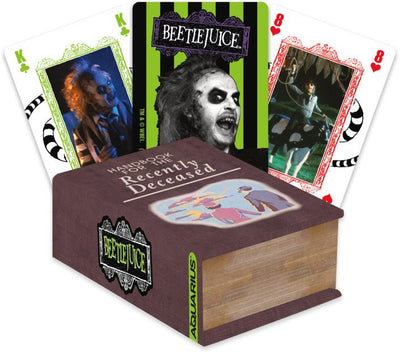 Playing Cards Beetlejuice Handbook for the Recently Deceased Premium - 840391186521 - Playing Cards - Aquarius - The Little Lost Bookshop