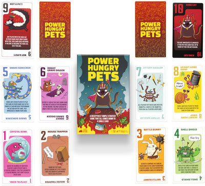 Power Hungry Pets (Tin Box Edition) - 810083047225 - Games - Exploding Kittens - The Little Lost Bookshop