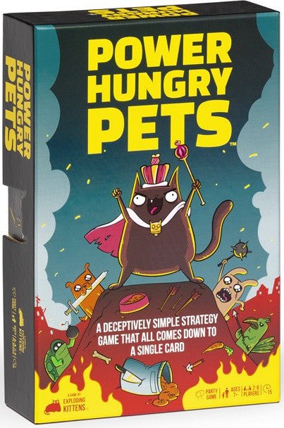 Power Hungry Pets (Tin Box Edition) - 810083047225 - Games - Exploding Kittens - The Little Lost Bookshop